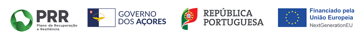 Projeto apoiado pelo Plano de Recuperação e Resiliência, Governo dos Açores, República Portuguesa e União Europeia